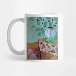 Flower vase, slippers, table cloth, home Mug